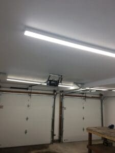 Overhead garage lighting